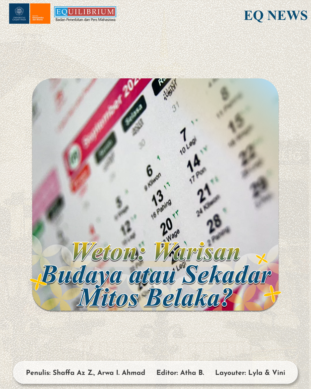 Weton: Warisan Budaya atau Sekadar Mitos Belaka?
