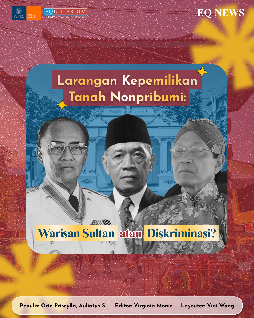 Larangan Kepemilikan Tanah Nonpribumi: Warisan Sultan atau Diskriminasi?