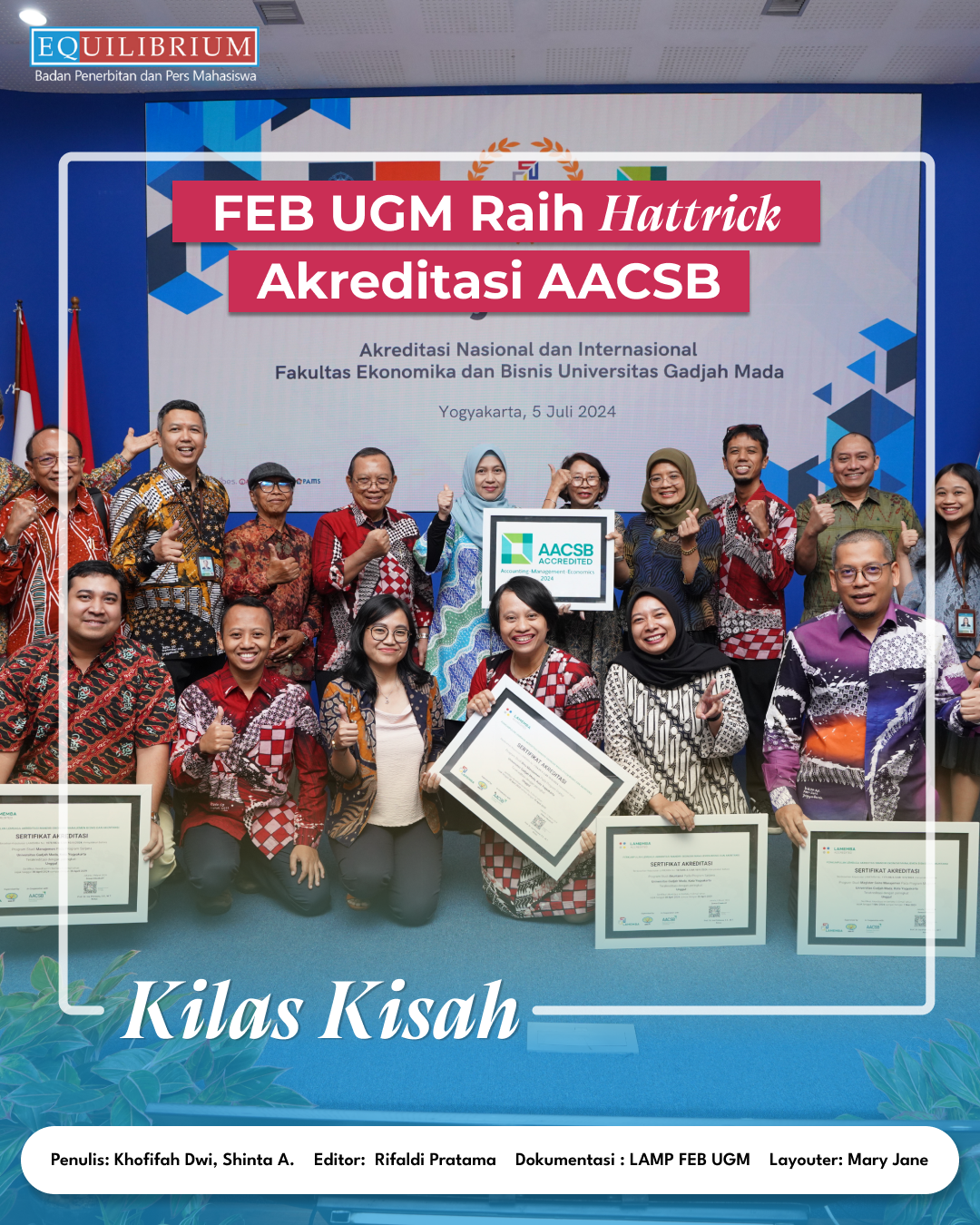 FEB UGM Raih Hattrick Akreditasi AACSB