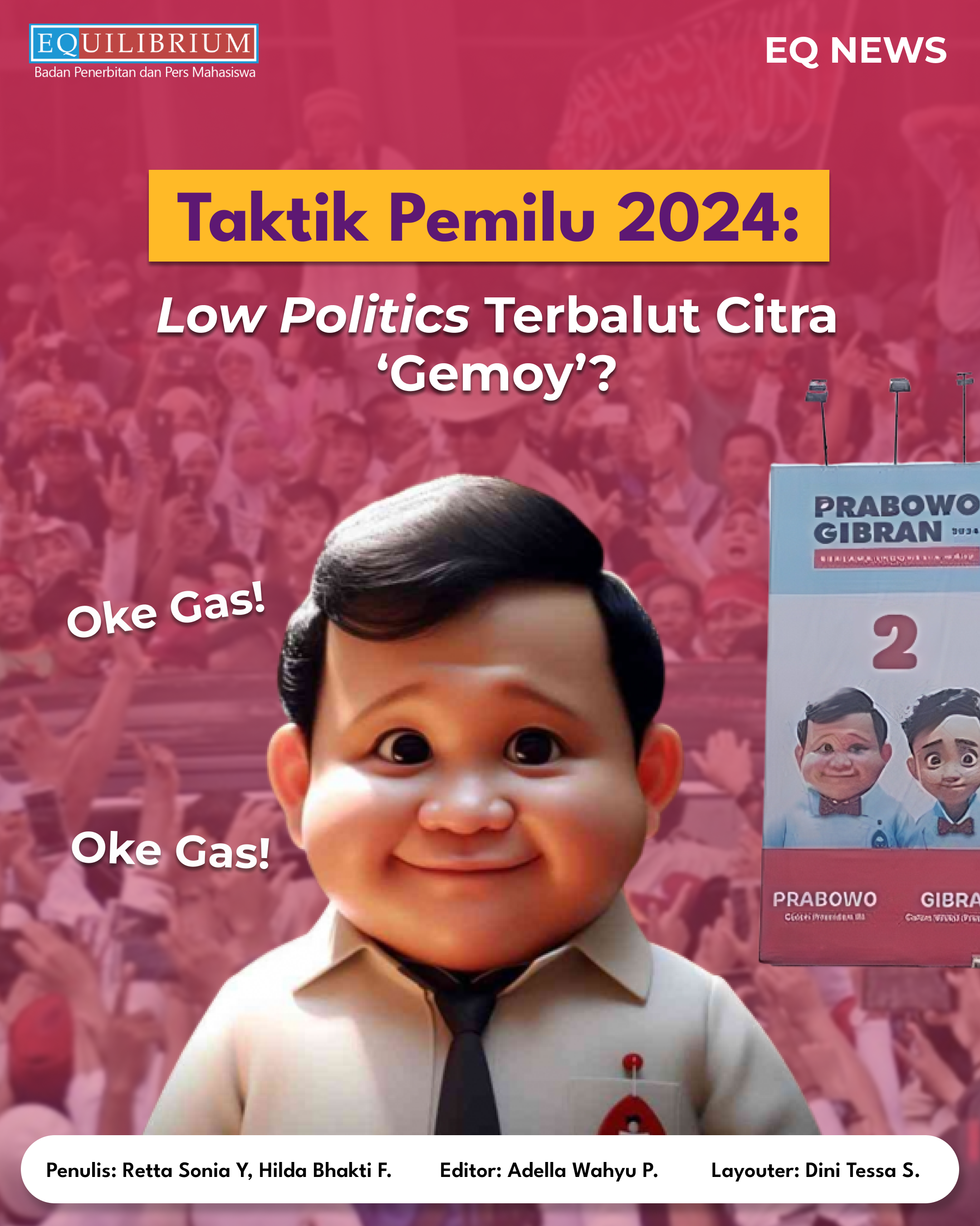 Taktik Pemilu 2024: Low Politics Terbalut Citra ‘Gemoy’?