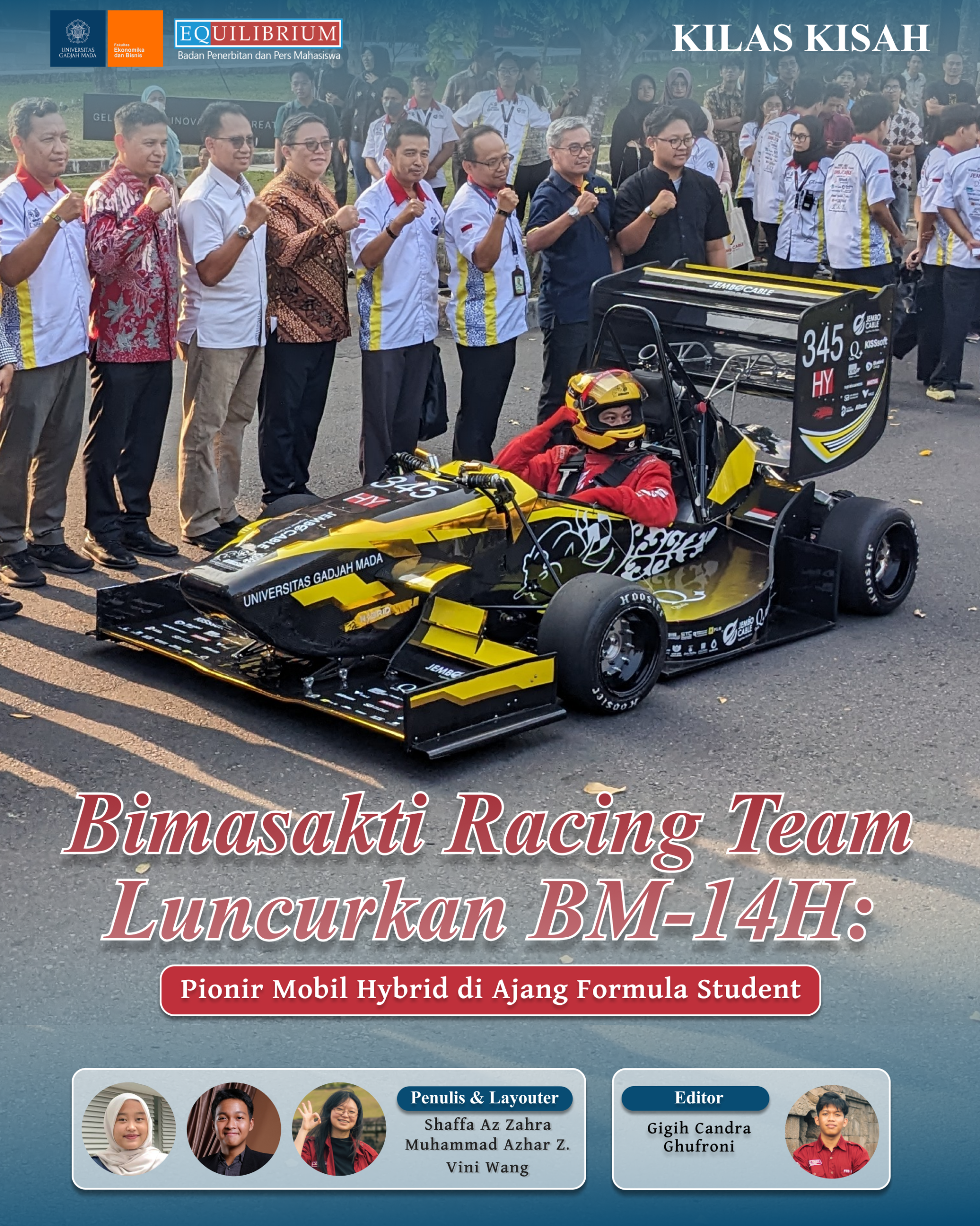 Bimasakti Racing Team Luncurkan BM-14H, Pionir Mobil Hybrid di Ajang Formula Student