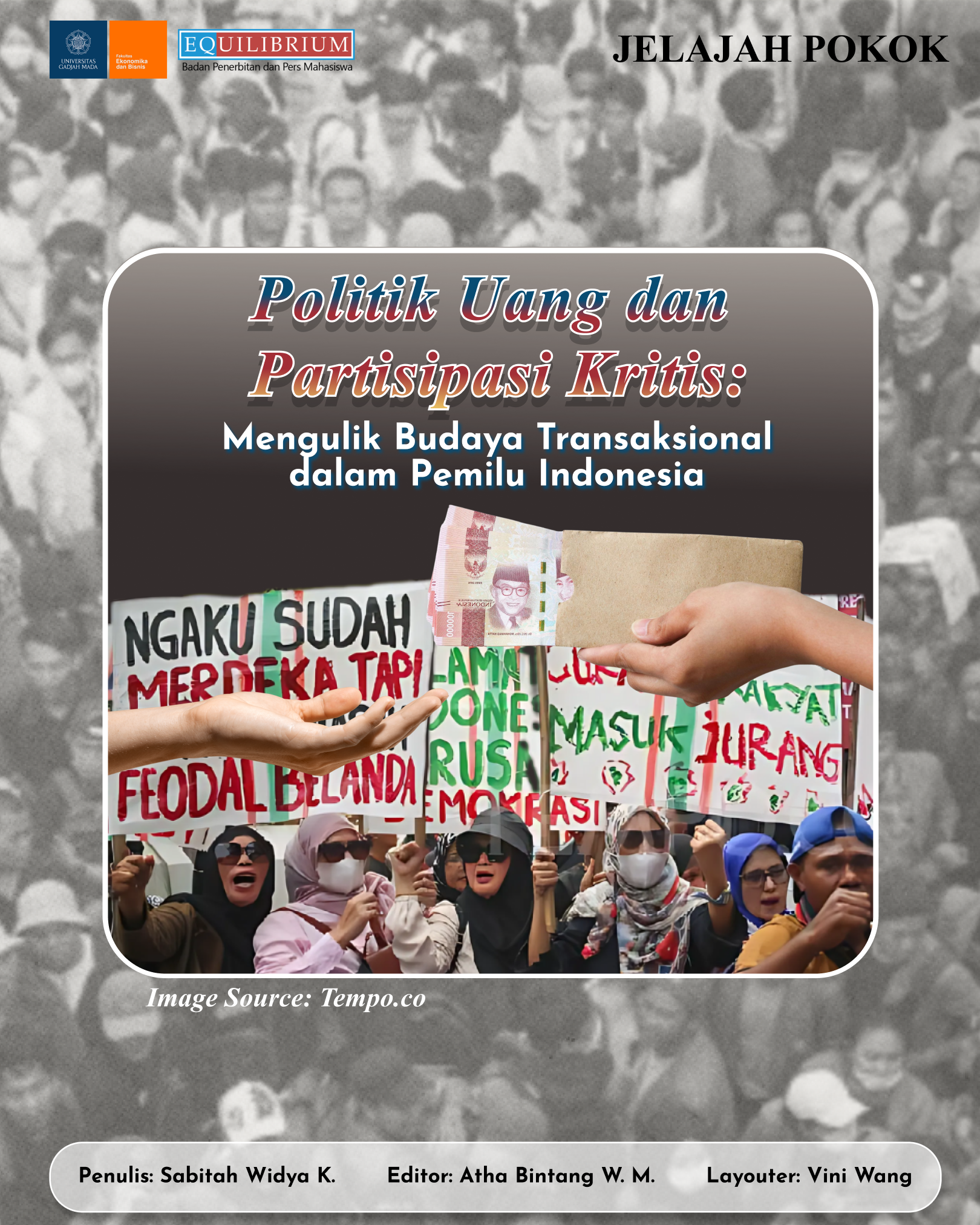 Politik Uang dan Partisipasi Kritis di Indonesia